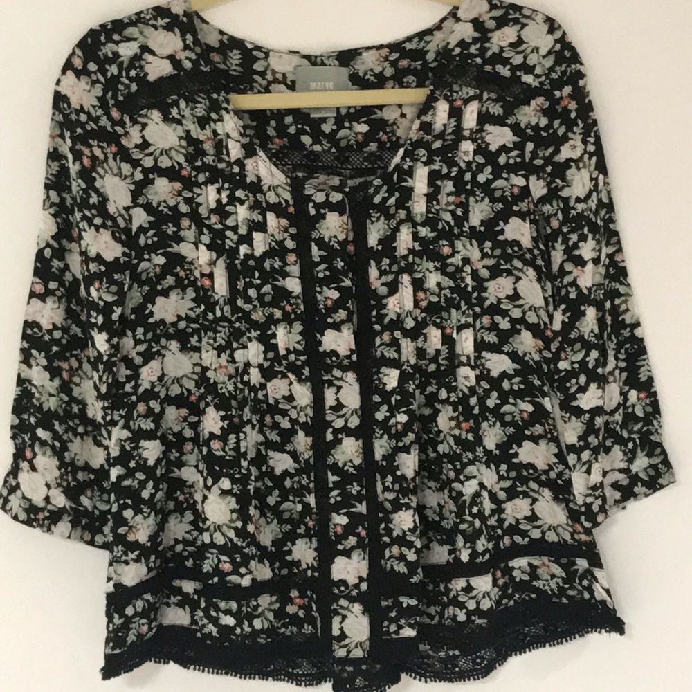 Anthropologie Maeve Floral Blouse
